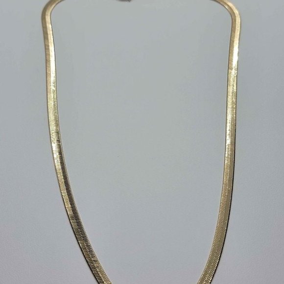 Brazilian 18k Gold Filled Herring Bone Chain - Picture 4 of 7